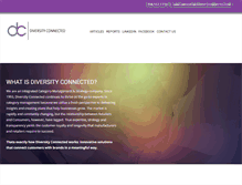Tablet Screenshot of diversityconnected.com